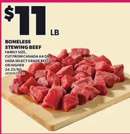 Loblaws BONELESS STEWING BEEF offer