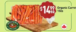 Healthy Planet Organic Carrots offer