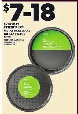 Loblaws EVERYDAY ESSENTIALS METAL BAKEWARE OR BAKEWARE SETS offer
