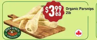 Healthy Planet Organic Parsnips offer
