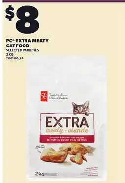 Loblaws PC EXTRA MEATY CAT FOOD offer