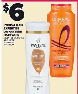 Loblaws L'ORÉAL HAIR EXPERTISE OR PANTENE HAIR CARE offer