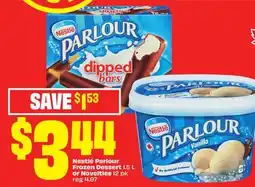 FreshCo Nestlé Parlour Frozen Dessert 1.5 L or Novelties 12 pk offer