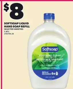 Loblaws SOFTSOAP LIQUID HAND SOAP REFILL, 1.47 L offer