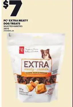 Loblaws PC EXTRA MEATY DOG TREATS, 283 G offer