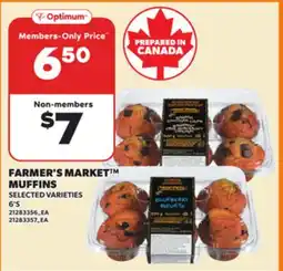 Loblaws FARMER'S MARKET MUFFINS, 6'S offer