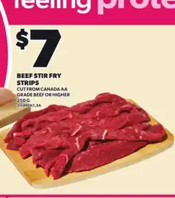 Loblaws BEEF STIR FRY STRIPS, 250 G offer