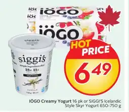 Sobeys IÖGO Creamy Yogurt offer
