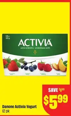 FreshCo Danone Activia Yogurt 12 pk offer