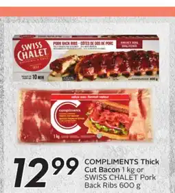 Sobeys COMPLIMENTS Thick Cut Bacon offer