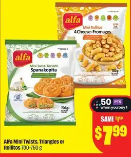 FreshCo Alfa Mini Twists, Triangles or Rollitos 700-750g offer