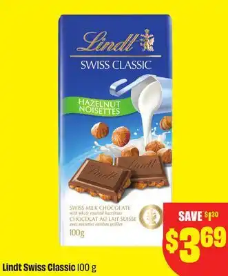 FreshCo Lindt Swiss Classic 100 g offer