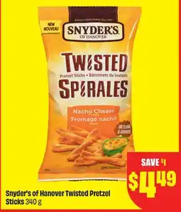 FreshCo Snyder's of Hanover Twisted Pretzel Sticks 340 g offer