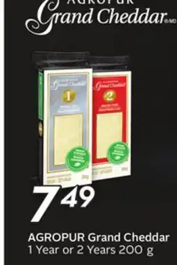 Sobeys AGROPUR Grand Cheddar offer