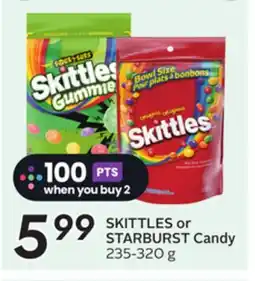 Sobeys SKITTLES or STARBURST Candy offer