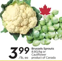 Sobeys Brussels Sprouts offer