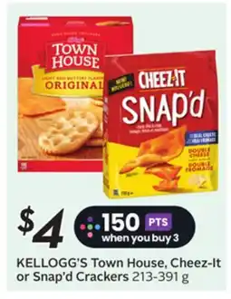 Sobeys KELLOGG'S Town House, Cheez-It or Snap'd Crackers offer