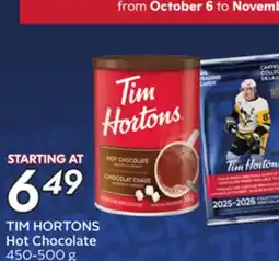 Sobeys TIM HORTONS Hot Chocolate offer