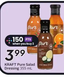 Sobeys KRAFT Pure Salad Dressing offer