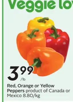 Sobeys Red, Orange or Yellow Peppers offer