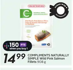 Sobeys COMPLIMENTS NATURALLY SIMPLE Wild Pink Salmon Fillets offer