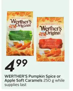 Sobeys WERTHER'S Pumpkin Spice or Apple Soft Caramels offer