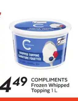 Sobeys COMPLIMENTS Frozen Whipped Topping offer