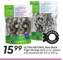 Sobeys ULTRA NATURAL Raw Black Tiger Shrimp offer