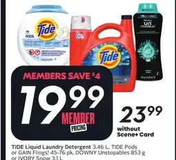 Sobeys TIDE Liquid Laundry Detergent offer