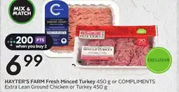 Sobeys HAYTER'S FARM Fresh Minced Turkey offer
