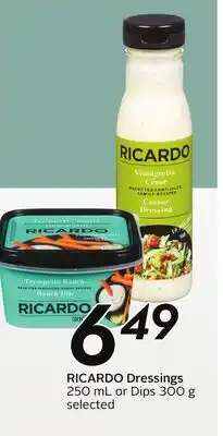 Sobeys RICARDO Dressings offer