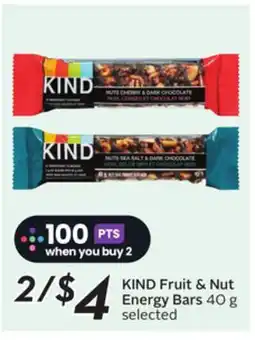 Sobeys KIND Fruit & Nut Energy Bars offer