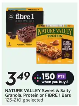 Sobeys NATURE VALLEY Sweet & Salty Granola, Protein or FIBRE 1 Bars offer