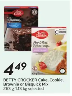 Sobeys BETTY CROCKER Cake, Cookie, Brownie or Bisquick Mix offer