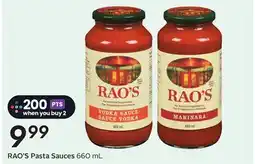 Sobeys RAO'S Pasta Sauces offer