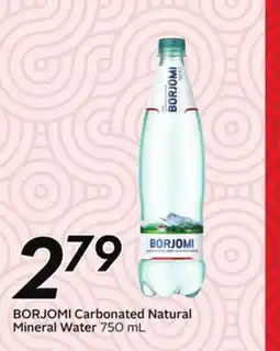Sobeys BORJOMI Carbonated Natural Mineral Water offer