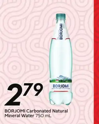 Sobeys BORJOMI Carbonated Natural Mineral Water offer