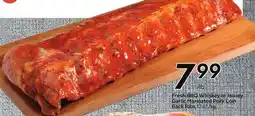 Sobeys Fresh BBQ Whiskey or Honey Garlic Marinated Pork Loin Back Ribs offer
