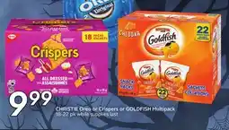 Sobeys CHRISTIE Oreo or Crispers or GOLDFISH Multipack offer