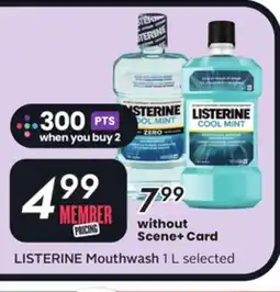 Sobeys LISTERINE Mouthwash offer