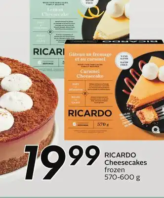 Sobeys RICARDO Cheesecakes offer