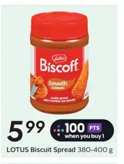 Sobeys LOTUS Biscuit Spread offer