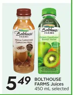 Sobeys BOLTHOUSE FARMS Juices offer