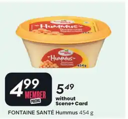 Sobeys FONTAINE SANTÉ Hummus offer