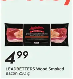 Sobeys LEADBETTERS Wood Smoked Bacon offer
