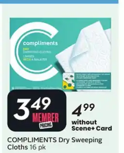 Sobeys COMPLIMENTS Dry Sweeping Cloths offer