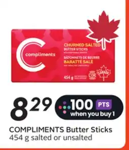 Sobeys COMPLIMENTS Butter Sticks offer