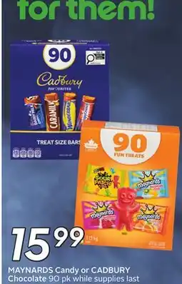 Sobeys MAYNARDS Candy or CADBURY Chocolate offer