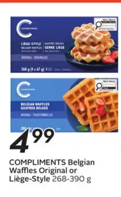 Sobeys COMPLIMENTS Belgian Waffles offer