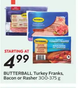 Sobeys BUTTERBALL Turkey Franks, Bacon or Rasher offer